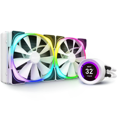 مبرد أبيض NZXT Kraken Z63 RGB 280mm - RL-KRZ63-RW - AIO RGB CPU Liquid Cooler - Customizable LCD Display