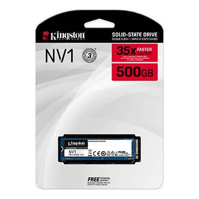 هاردسك Kingston NV1 PCIe NVMe M.2 2280 Internal SSD,500 GB Capacity, Multicolor