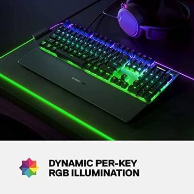 SteelSeries Apex Pro Mechanical Gaming Keyboard  Keyboard – OLED Smart Display – RGB Backlit كيبورد