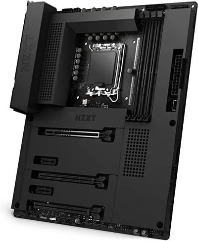 مذبورد  NZXT N7 Z690 Motherboard - N7-Z69XT-W1 - Intel Z690 chipset (Supports 12th Gen CPUs) - ATX Gaming Motherboard - Integrated I/O Shield - WiFi 6E connectivity - Bluetooth V5.2 - Black