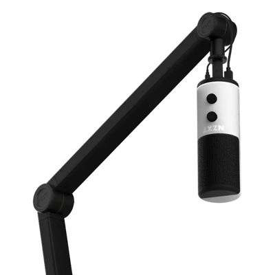 قاعدة مايك NZXT Boom Arm - AP-BOOMA-B1 - Streaming Microphone Boom Arm - Discreetly Store USB &amp; XLR Cables 