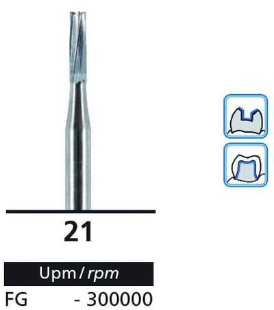 Carbide burs #21  6pcs 