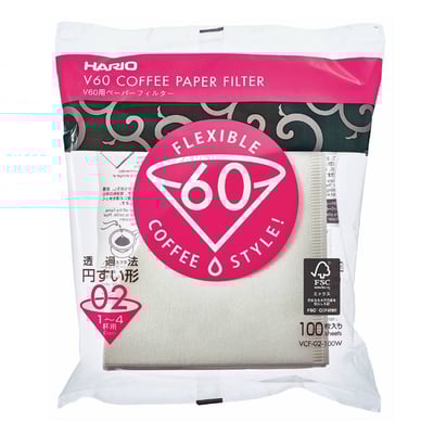 HARIO V60 filter 02-100p - فلاتر ترشيح