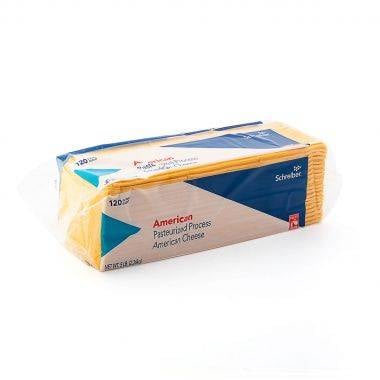 كرتون جبن شيدر شرائح امريكي شرايبر ( 4bags*120pcs )