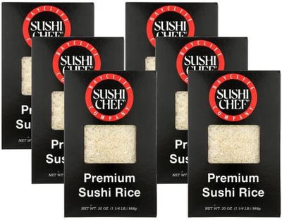 سوشي شيف | أرز مخصص للسوشي - 6 قطع