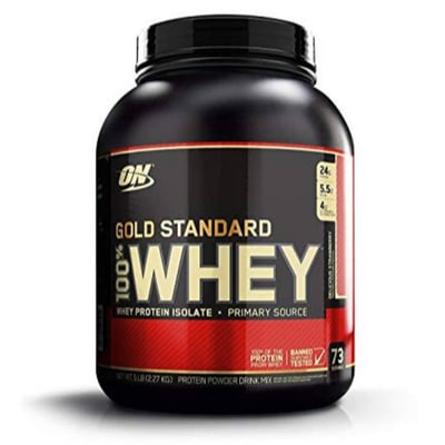 جولد ستاندرد 100% واي بروتين - فراولة 5 باوند