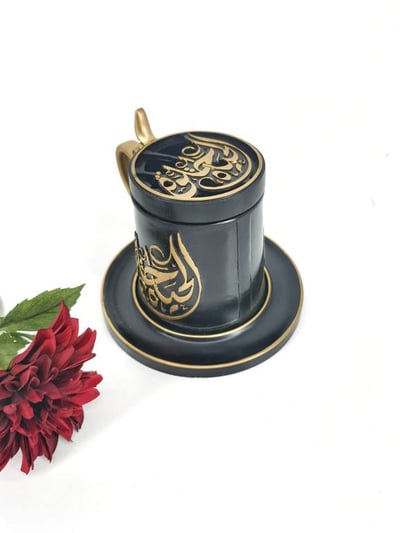 مبخره اسود وذهبي 