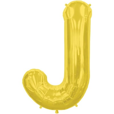 بالون حرف J مقاس كبير 34 أنش اللون ذهبي