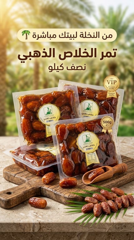 خلاص ذهبي 1/2كجم × 12 عبوة