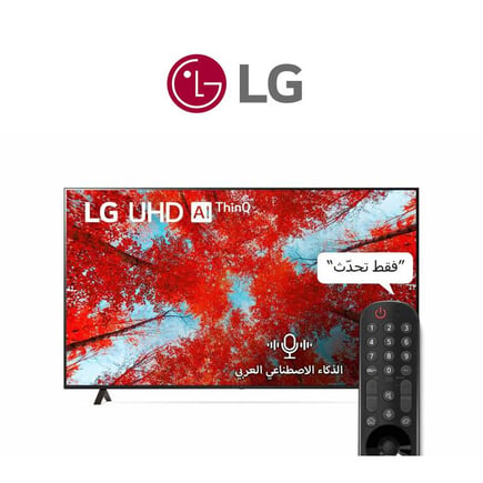 شاشة إل جي 86 بوصة سمارت،  بدقة 4K معالج الفا 7 الجيل الخامس