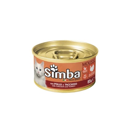 سيمبا اكل قطط رطب - بنكهة الدجاج الرومي 85g