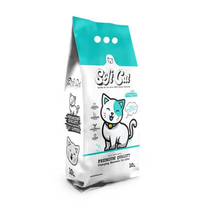 رمل سوفت كات التركي برائحة الصابون  10Lبجودة عالية