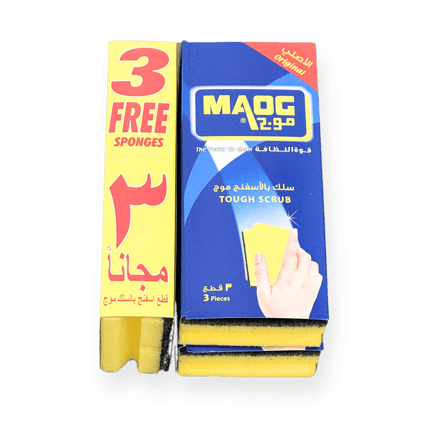 اسفنج للجلي بسلك سماكة مضاعفة 6 حبات + 3 مجاناً