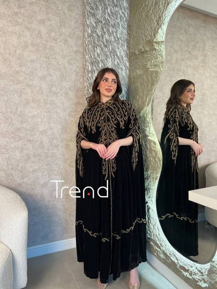 جلابية مخمل مطرزة 4 
