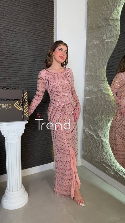 فستان سهره شك يدوي 