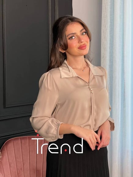 بلوزة ساتان بيج 