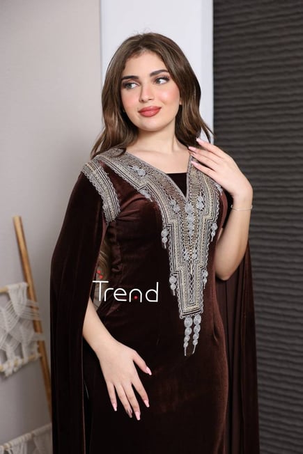 جلابية التأسيس موكا مخمل