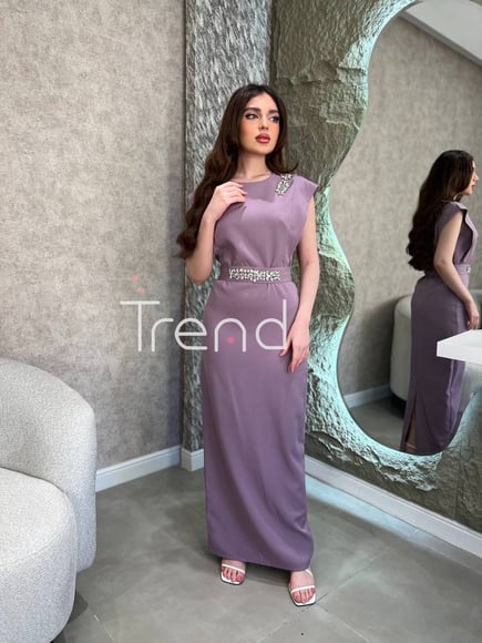 فستان ميرفا موف فاتح 