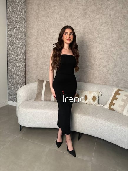 فستان توب اسود