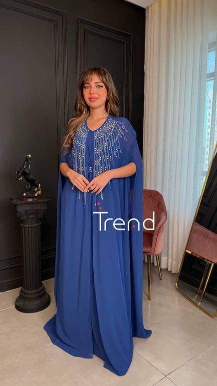 جلابية قطعتين مطرزة  