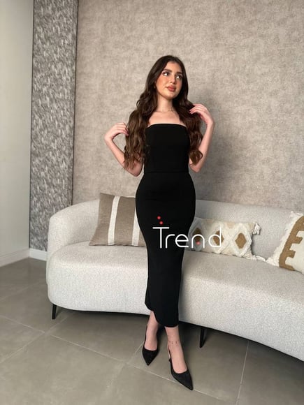 فستان توب اسود