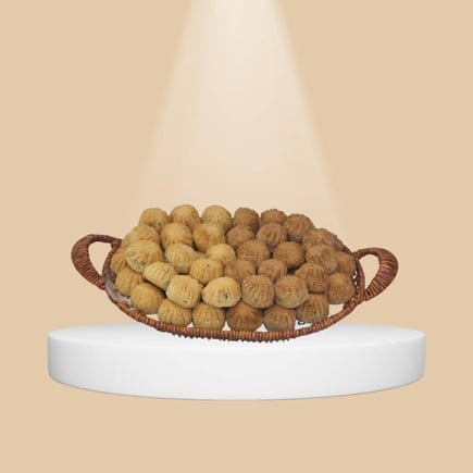 سلة قش بيضاوي 222