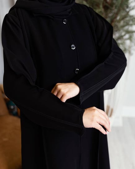 عباية كريب قيطان اسود