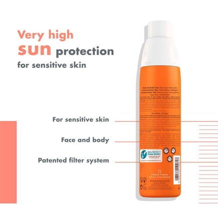 أفين واقى شمس بخاخ 200مل غير معطرSPF50