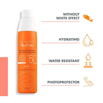 أفين واقى شمس بخاخ 200مل غير معطرSPF50