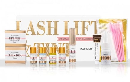 مجموعه رفع الرموش والحواجب مع صبغه (lash lift)