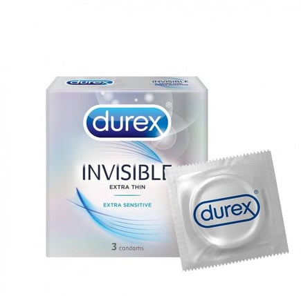 ديوركس واقي ذكري حميمي 3 كيس DUREX INVISIBLE