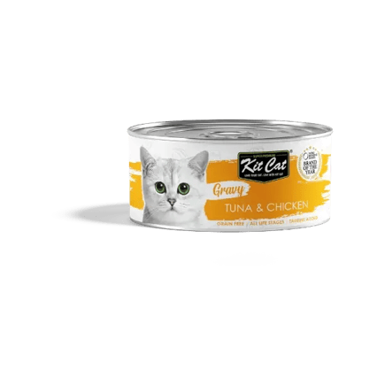 KitCat Cat Wet Food Tuna And Chicken (Gravy) 70 G