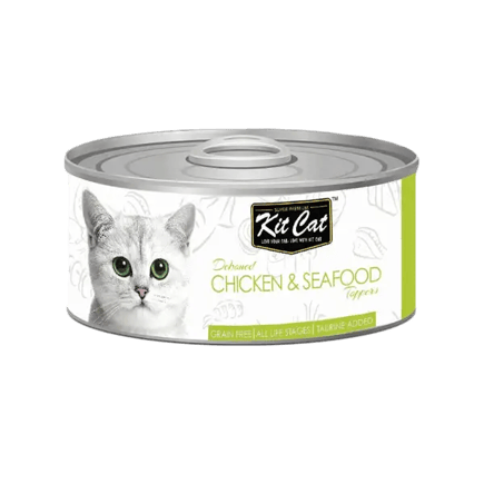 KitCat Cat Wet Food Chicken And Seafood 80 G
