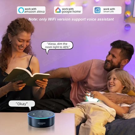 Tuya E27 E14 GU10 Bulb WiFi/Zigbee/Bluetooth,Dimmable Light LED Lamp 2700-6500K RGB,Smart Led Light Bulb Works With Alexa Amazon