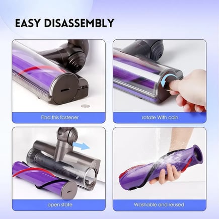 SV22 SV47 SV10 Vacuum Direct Drive Roller Cleaner Head Replacement for Dyson V15 V8 V11 V10 V7 Cordless Vacuums Quick Release