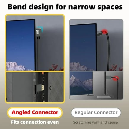 كابل HDMI بدقة 8K UHD عالي السرعة سلك ملفوف ميني ومايكرو للكاميرا والشاشات