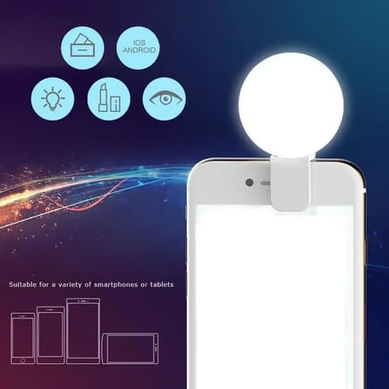 WQ Beauty Store رينج لايت سيلفي LED للجوال بـ 3 مستويات إضاءة