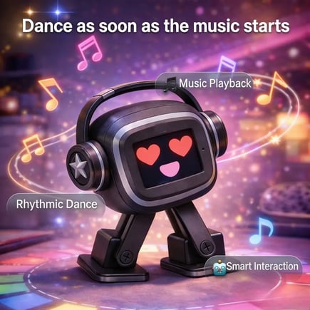 AI Chatbot Robot | Smart Interactive Companion,Emoji Display,Singing Dancing,Personalized AI Assistant Gift for Kids Adults