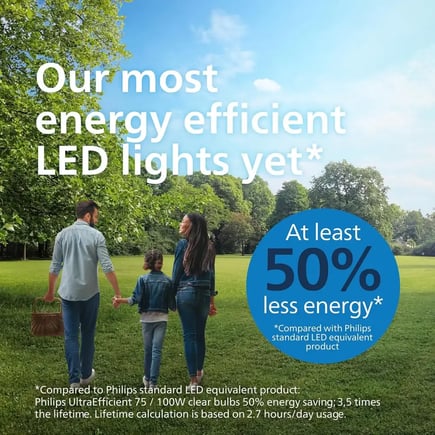 لمبة A60 E27 4 واط LED زجاج كلاسيك أبيض موفرة للطاقة