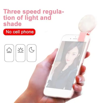 WQ Beauty Store رينج لايت سيلفي LED للجوال بـ 3 مستويات إضاءة