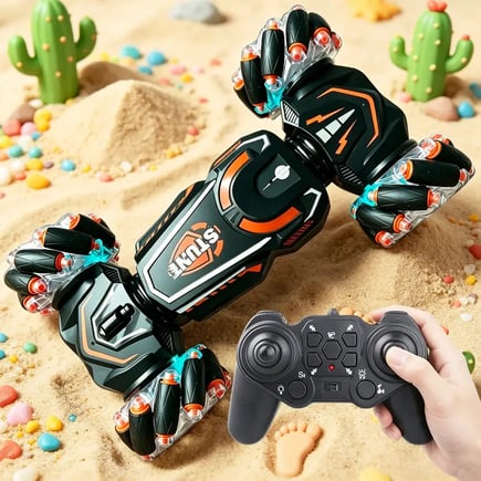 4Wd Rc Stunt Car Rotation Drift 2.4g Wireless Remote Control Car Children's and Boys' Sound and Light Toy Car