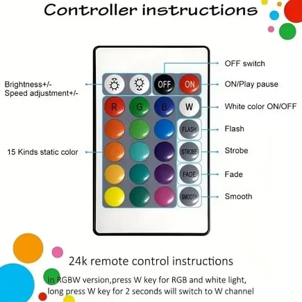 Smart RGB LED Strip Lights with App & Remote Control, Music Sync, USB-Powered Energyefficient Lighting, LED Lights for Bedroom