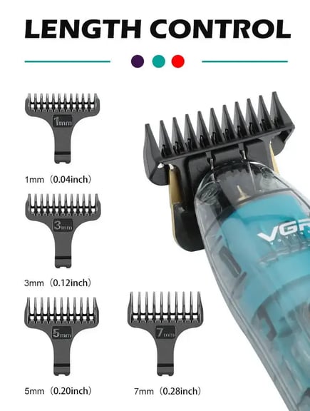 VGR 961 Hair Trimmer Cordless Hair Cutting Machine Electric Hair Clipper Barber Haircut IPX7 Waterproof Zero Cutting Machine