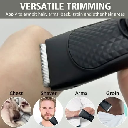 Professional Trimmer for Intimate Areas -Groin Chest Balls Bikini and Pubic Hair Removal, Sensitive Area Trimmer, Men's Grooming