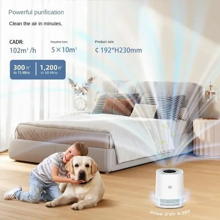 Smart Home Air Purifier with APP Control Smart Air Purifier Eliminates Formaldehyde Odors Smoke and Dust Particles Pet Hair