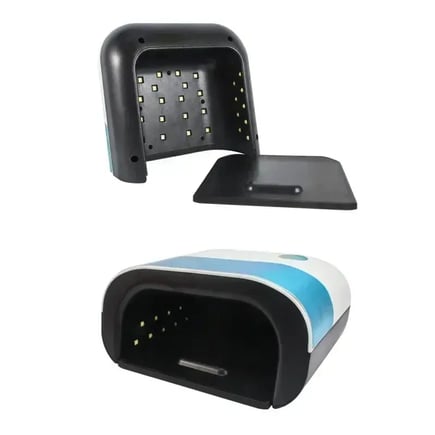 UV LED Cordless Manicure Lamp, UV Lamp for Gel Nail 4 Smart Timer and Sensor Home Salon Manicures with Settings