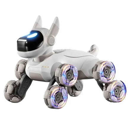 Cool Stuff Funny Gift-Intelligent Rc Robot Dog,Remote Control Car Toy,Kawaii 8-wheel Gesture Dual-sensing Rc Cars,Toys for Kids