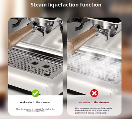 Coffee Machine Dual Pump & Heating Electric Integrated with Grinding Small Size for Household and Light Commercial Use