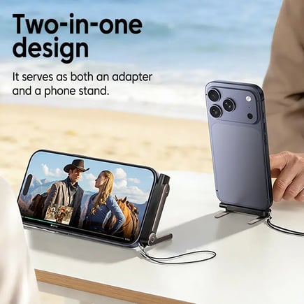 3PCS Type C Phone Charging Bracket Adapter 240W Fast Charging OTG Type-C Male to USB-C Female Converter With foldable Holder