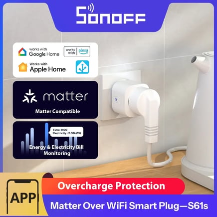 سونوف قابس ذكي S61sTPF واي فاي 16 أمبير يدعم ماتر ومراقبة الطاقة